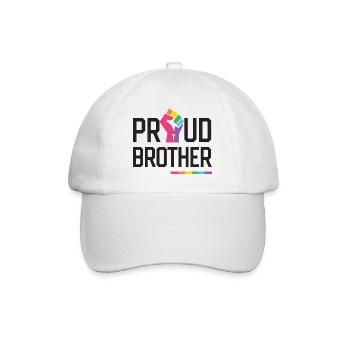 LGBT Pride Month - Proud Brother - Baseball Cap - white/white - Front
