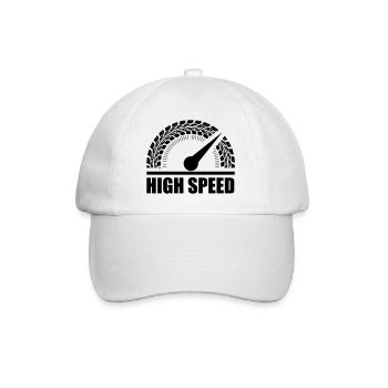Compteur de vitesse des pneus haute vitesse - Casquette classique - blanc/blanc - Devant