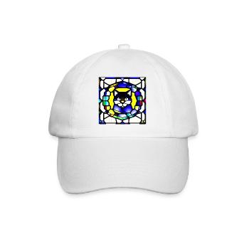 Glas Cat - Baseballkappe - Weiß/Weiß - Vorne