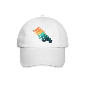 Retro rugby - Baseball Cap - white/white - Front