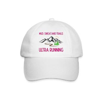 Ultra Running - Boue, sueur et sentiers - Casquette classique - blanc/blanc - Devant