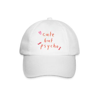 mignon mais psychopathe - Casquette classique - blanc/blanc - Devant