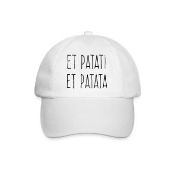 Et patati et patata - Humour Bavard - Casquette classique - blanc/blanc - Devant