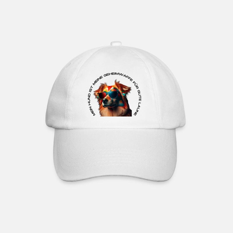 Hunde Liebhaber - Baseballkappe - Weiß/Weiß