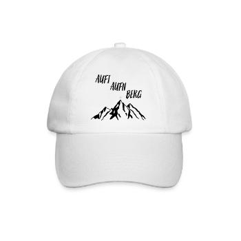 Aufi Aufn Berg - Baseballkappe - Weiß/Weiß - Vorne