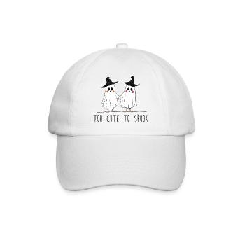 Trop mignon pour effrayer les fantômes drôles Halloween mignon - Casquette classique - blanc/blanc - Devant