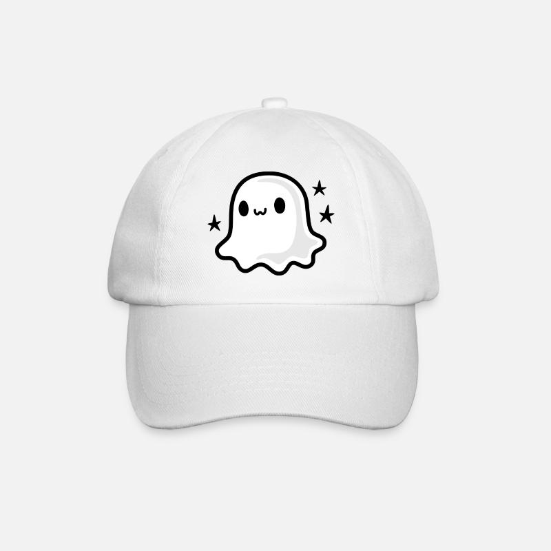 Cute Ghost - Baseball Cap - white/white