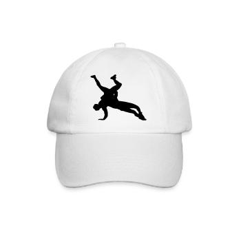 Conception de silhouette de lutte - Casquette classique - blanc/blanc - Devant
