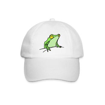 Frosch - Baseballkappe - Weiß/Weiß - Vorne