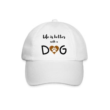 J’adore les chiens - Casquette classique - blanc/blanc - Devant