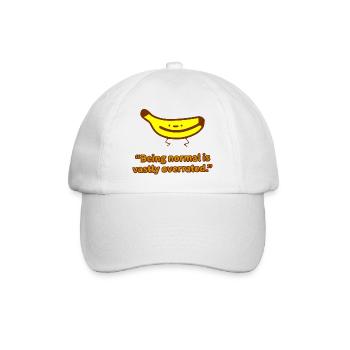 funny banana drama! - Baseballkappe - Weiß/Weiß - Vorne
