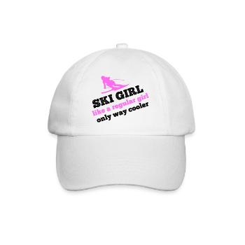 Fille de ski - Casquette classique - blanc/blanc - Devant