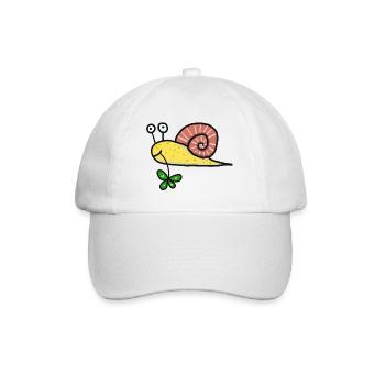 Escargot au trèfle porte-bonheur - Casquette classique - blanc/blanc - Devant