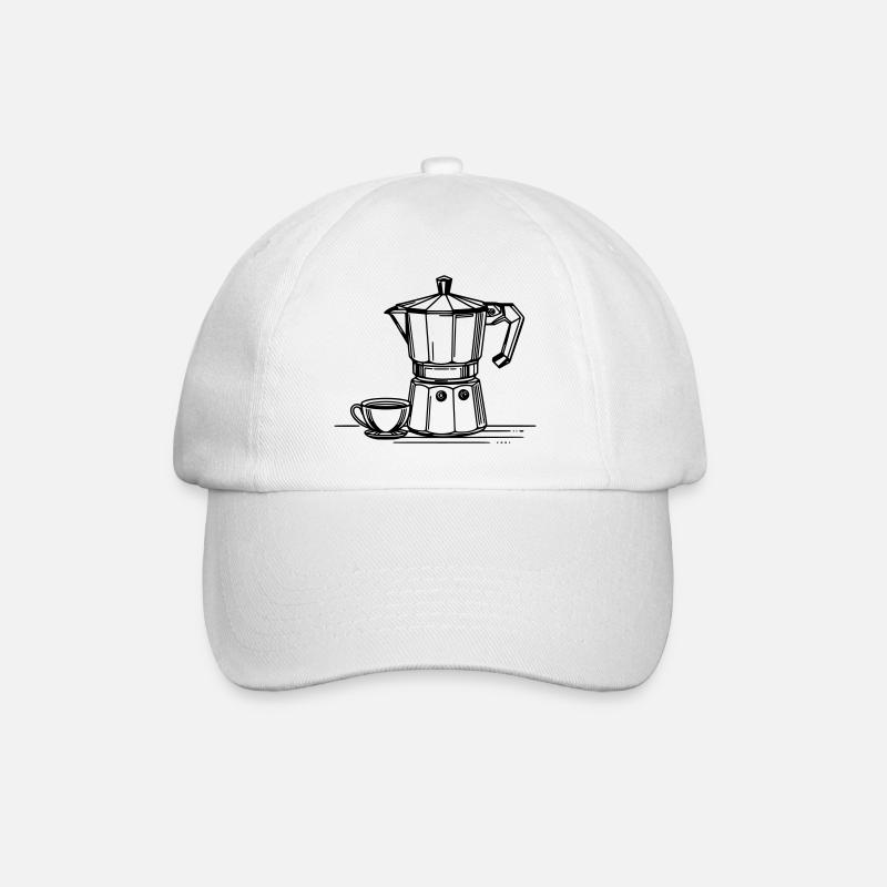 Bialetti - Baseballkappe - Weiß/Weiß