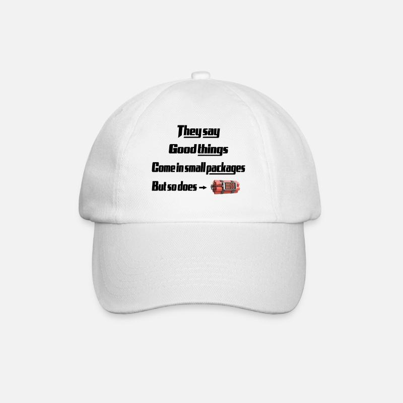 somethings come in small packages - Baseball Cap - white/white