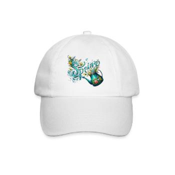 L’arrosage printanier peut lui permettre de faire pousser des fleurs printanières - Casquette classique - blanc/blanc - Devant