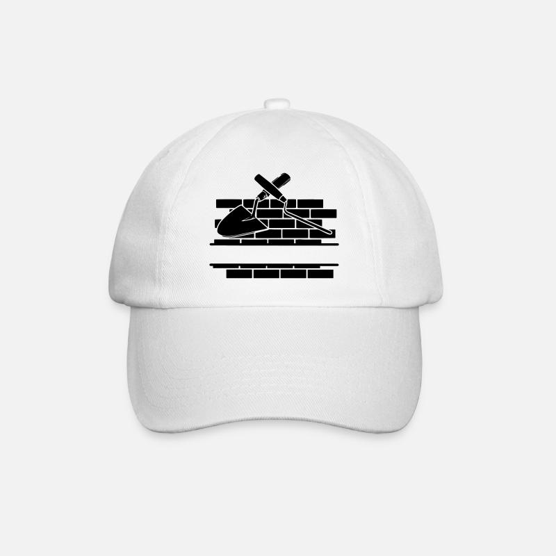Clou et truelle joints avec le mur - Casquette classique - blanc/blanc