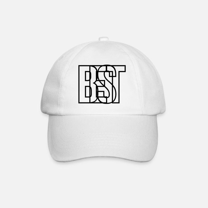The Best - Baseball Cap - white/white