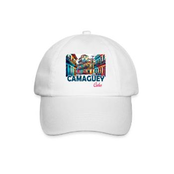 Camagüey, Cuba, Caraïbes, Design - Casquette classique - blanc/blanc - Devant