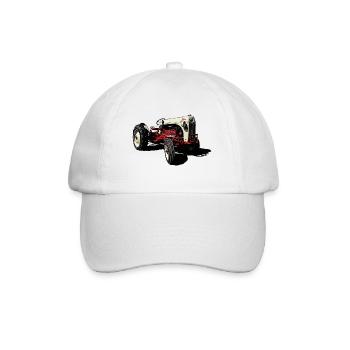 Oldtimer Traktor 8N - Baseballkappe - Weiß/Weiß - Vorne