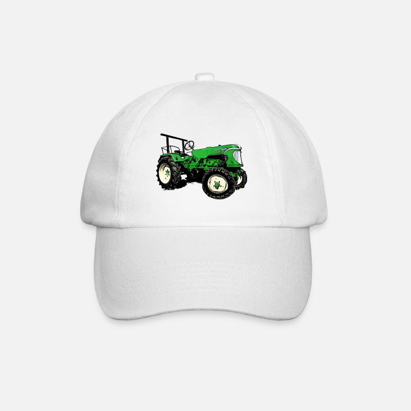 Güldner ADN-8 Haifischmaul Traktor - Baseballkappe - Weiß/Weiß