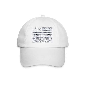 Drapeau Breton Vintage,BZH,Breizh,Bretagne - Casquette classique - blanc/blanc - Devant