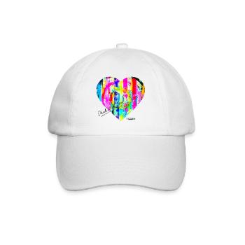 "MadeW-LOVE" by Acryl Galerie & Design - Baseballkappe - Weiß/Weiß - Vorne