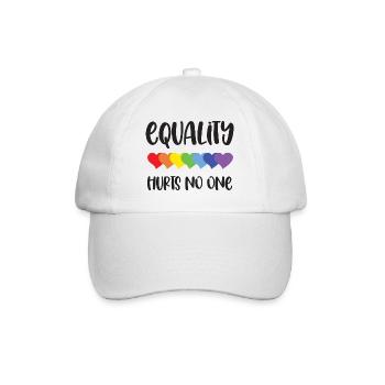 Mois de la fierté LGBT - L’égalité ne fait de mal à personne - Casquette classique - blanc/blanc - Devant
