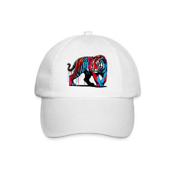 Tiger - Baseballkappe - Weiß/Weiß - Vorne
