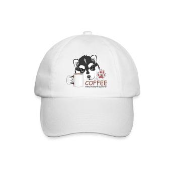 Le café rend tout meilleur - Casquette classique - blanc/blanc - Devant