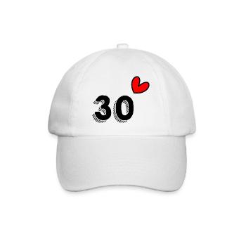 30. 30 YEARS. 30th ANNIVERSARY. 30 YEARS ANNIVERSARY. - Baseball Cap - white/white - Front