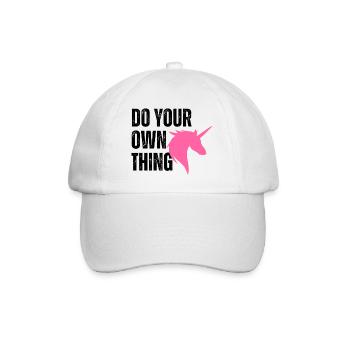 Do your own thing - Baseballkappe - Weiß/Weiß - Vorne