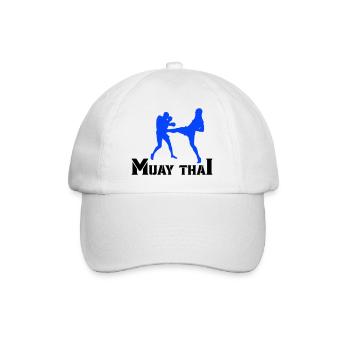 muay thai - Baseballkappe - Weiß/Weiß - Vorne