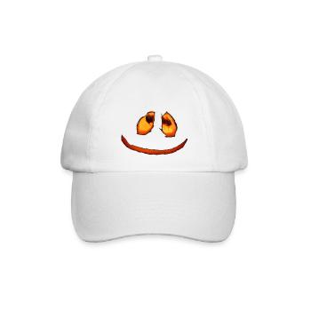 Pumpkin Face Halloween - Baseball Cap - white/white - Front