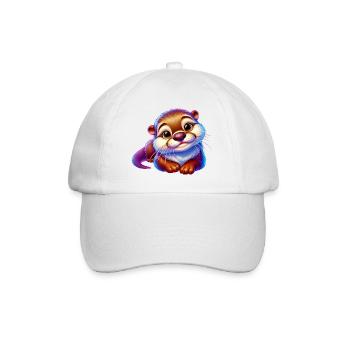 Otter - Baseball Cap - white/white - Front