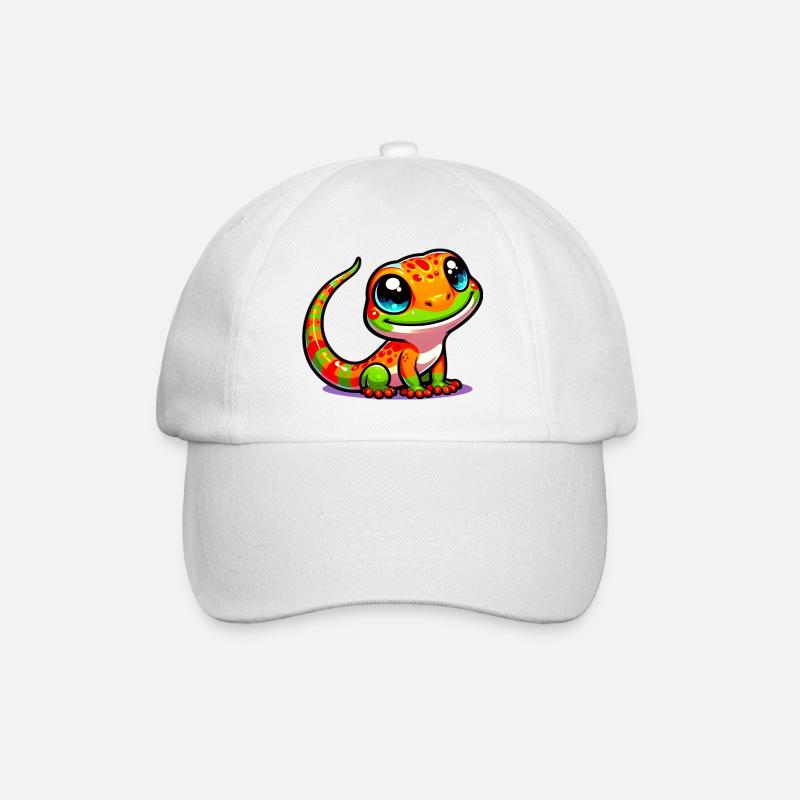 Gecko - Baseballkappe - Weiß/Weiß