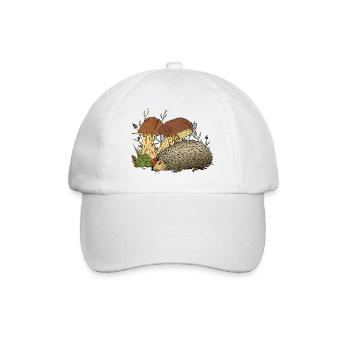 Igel - Baseballkappe - Weiß/Weiß - Vorne