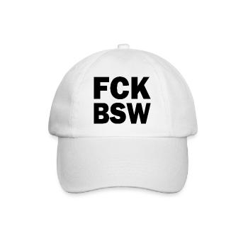Fck bsw - Baseballkappe - Weiß/Weiß - Vorne