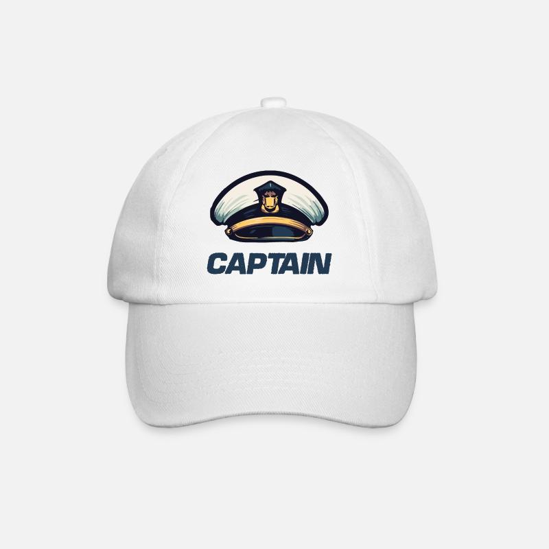 Casquette Capitaine Marin - Casquette classique - blanc/blanc