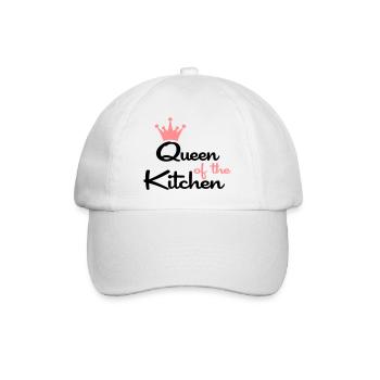 T-shirts pour les femmes qui aiment cuisiner - Casquette classique - blanc/blanc - Devant