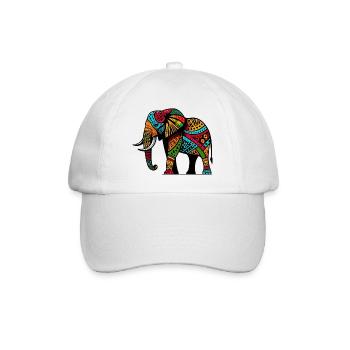Éléphant - Casquette classique - blanc/blanc - Devant