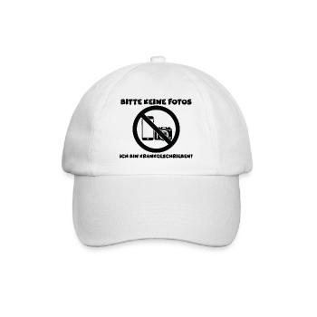 Lustiger Spruch Witzig Humor Geschenkidee - Baseballkappe - Weiß/Weiß - Vorne