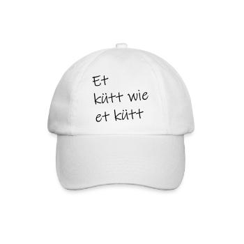 Et kütt wie et kütt - Baseballkappe - Weiß/Weiß - Vorne