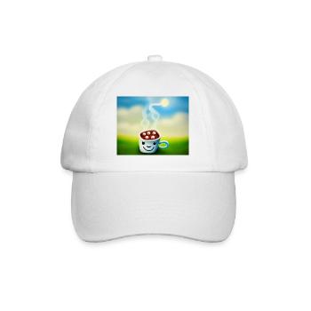 Autistic Art – sun-kissed coffee - Baseball Cap - white/white - Front