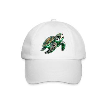 Turtle - Baseball Cap - white/white - Front