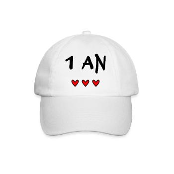 1. 1 year. 1st ANNIVERSARY. 1 YEAR ANNIVERSARY - Baseball Cap - white/white - Front