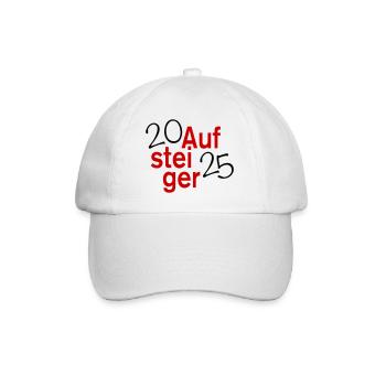 Aufstieg 2025 Aufsteiger - Baseballkappe - Weiß/Weiß - Vorne