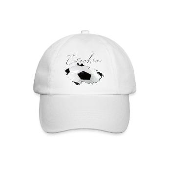 Czech Republic Map Framed Real Football EN - Baseball Cap - white/white - Front