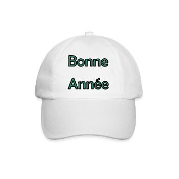 BONNE ANNEE. SAINT SYLVESTRE. NOUVELLE ANNÉE - Casquette classique - blanc/blanc - Devant