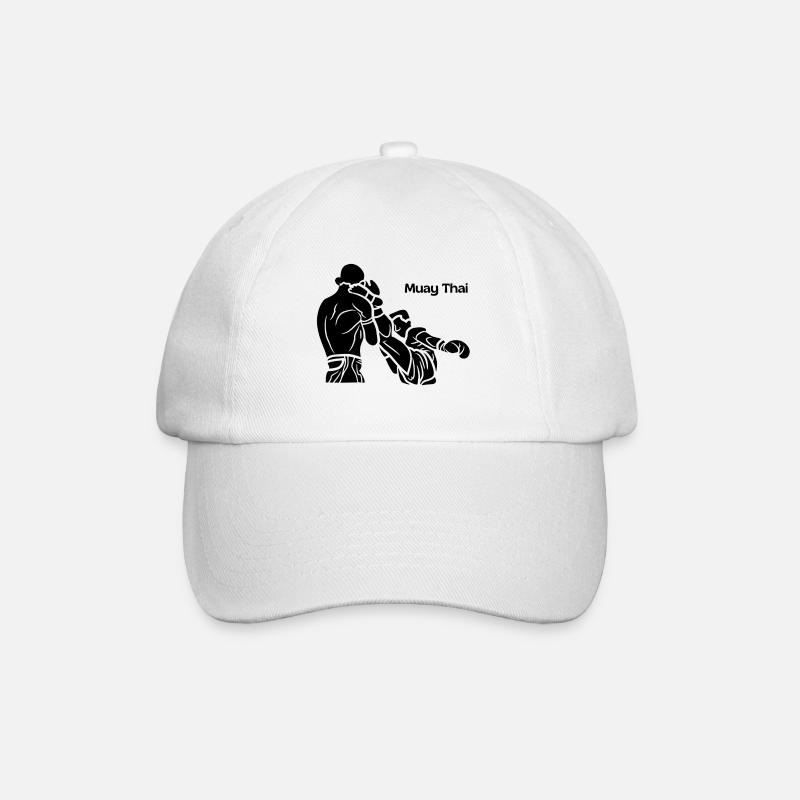 Muay Thai - Baseballkappe - Weiß/Weiß